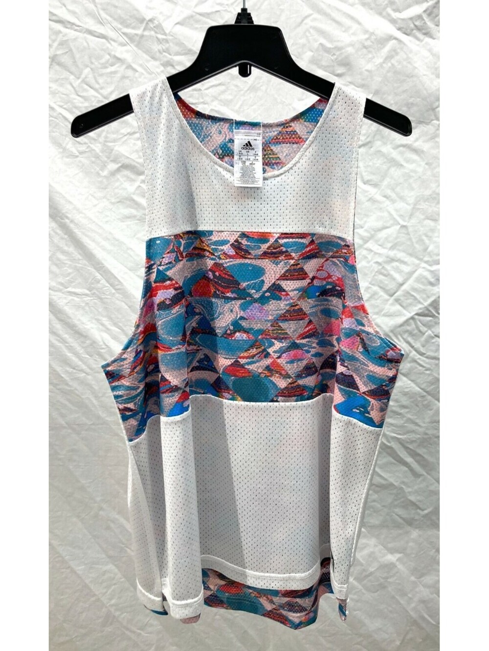 Adidas Adigirl Mesh Reversible Basketball Tank Top/Jersey Large